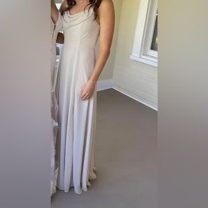 Davids Bridal Chiffon Cowl Neck Bridesmaid Dress